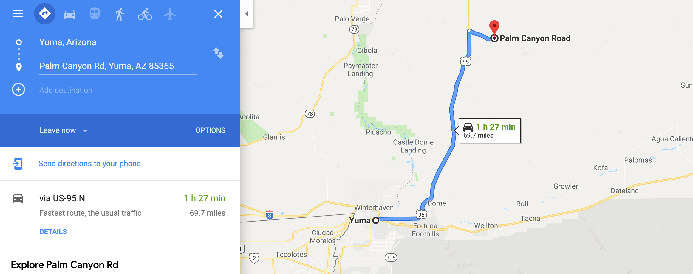 Directions to Camping Near Me
