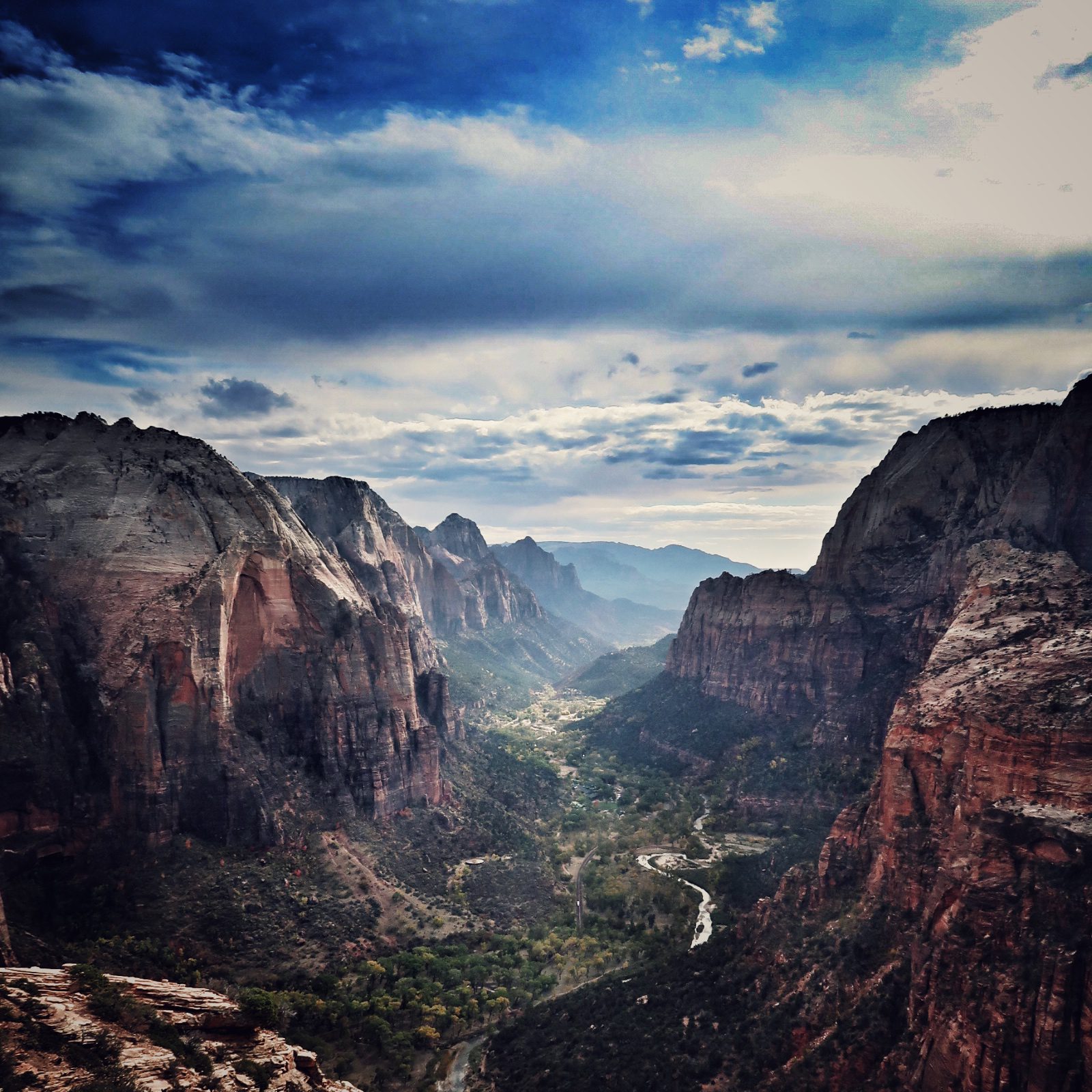 View From the Top of Angels Landing