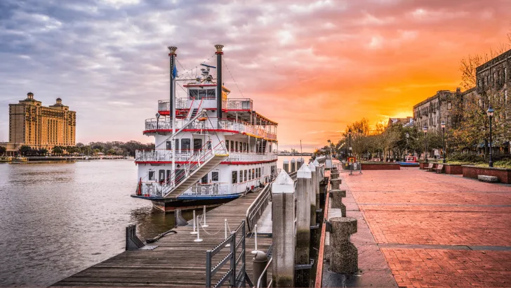 Savannah Harbor at sunrise