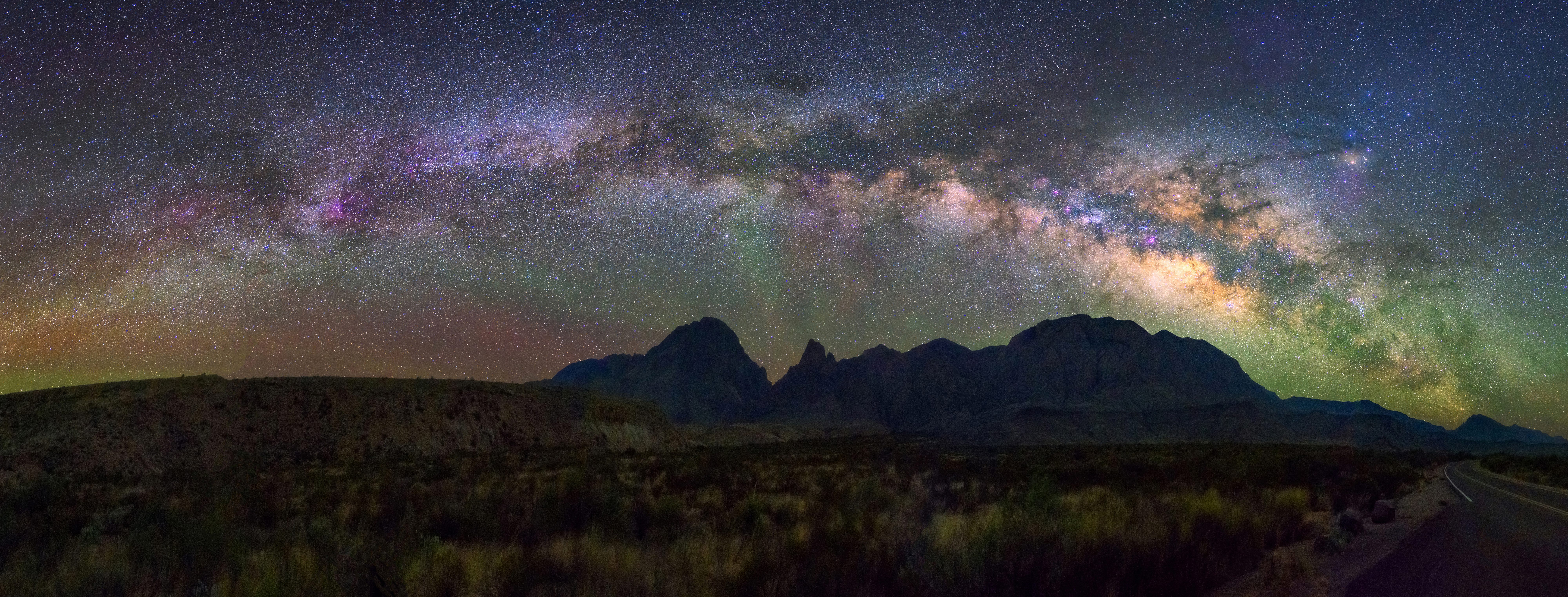 Panoramic Milky way, Big Bend National Park