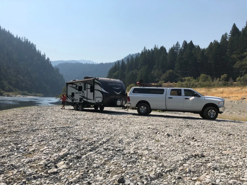 Load your RV trailer properly to help cut down on sway. 