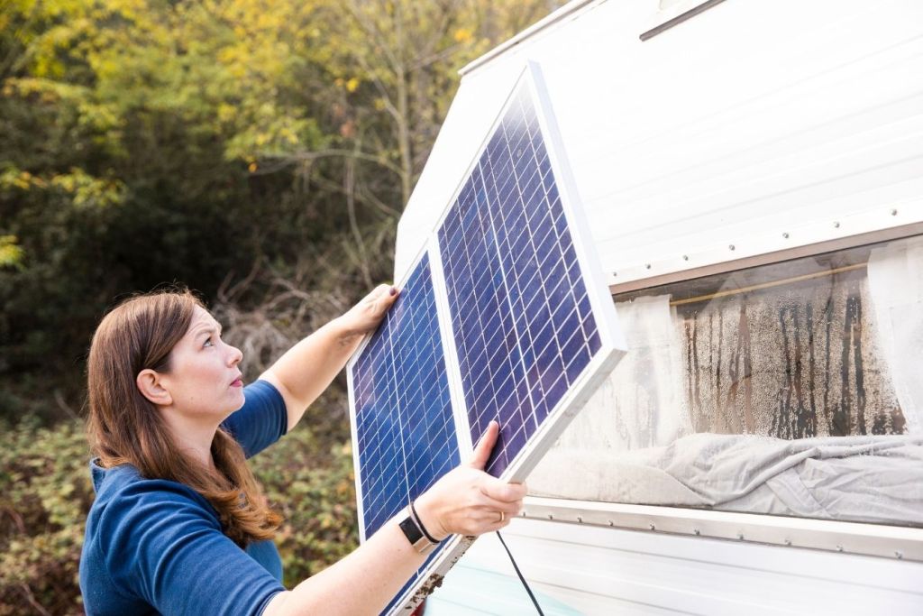 travel trailer rv solar panels