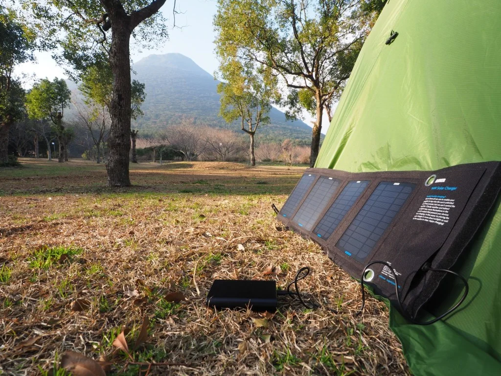 Solar power  portable shower makes it quick and easy to shower on the road