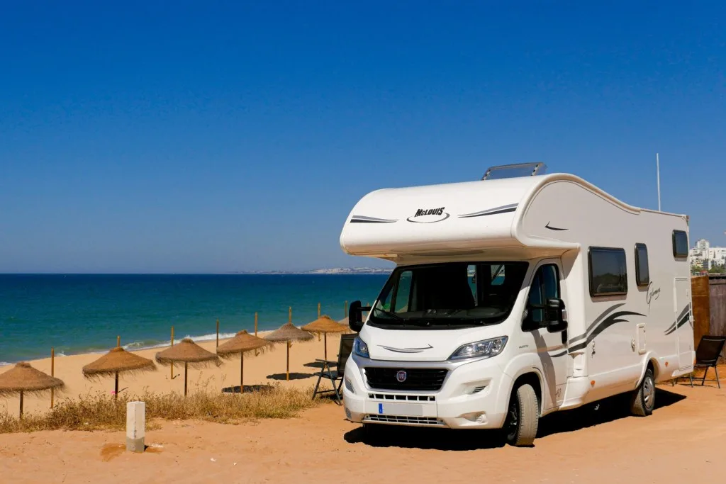 RV beach camping damage and prevention. don't get stuck in sand
