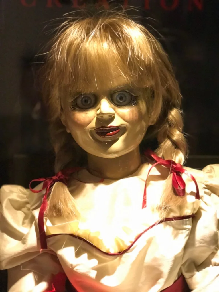 Creepy Annabelle doll.