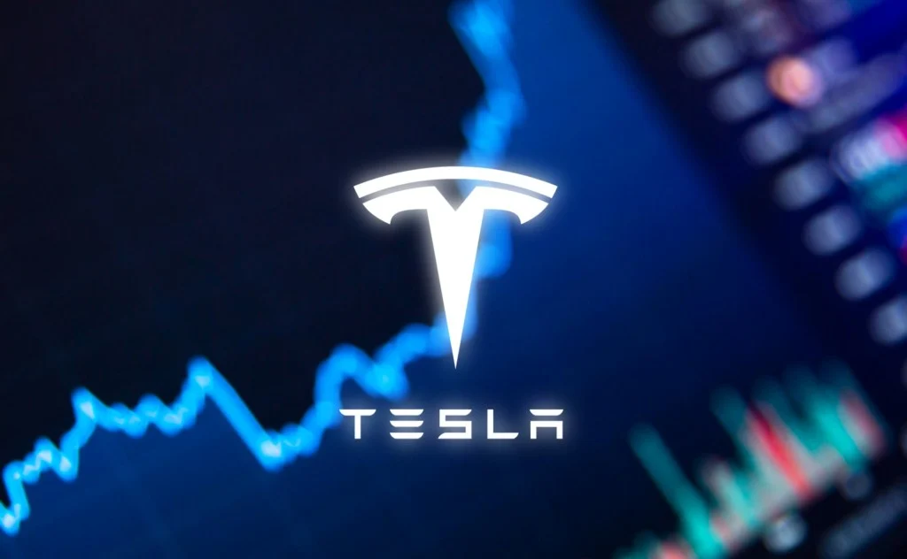 Image of Tesla logo.