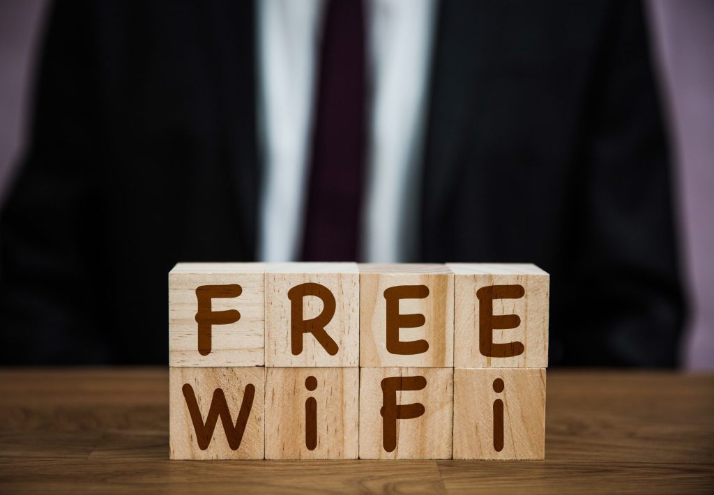 Free wifi sign
