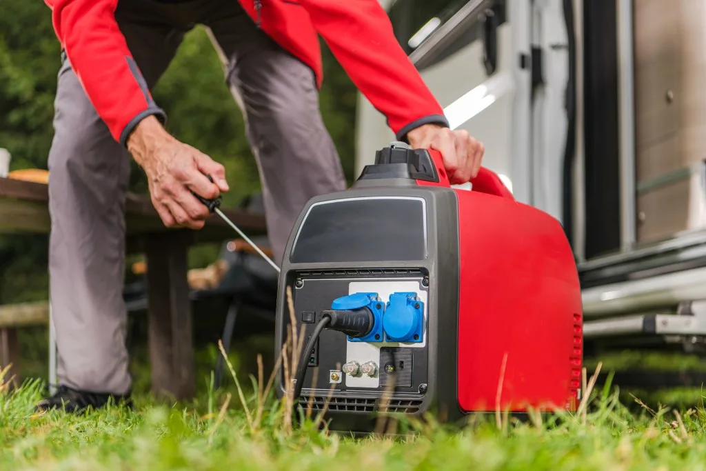 Honda generator product shot. 