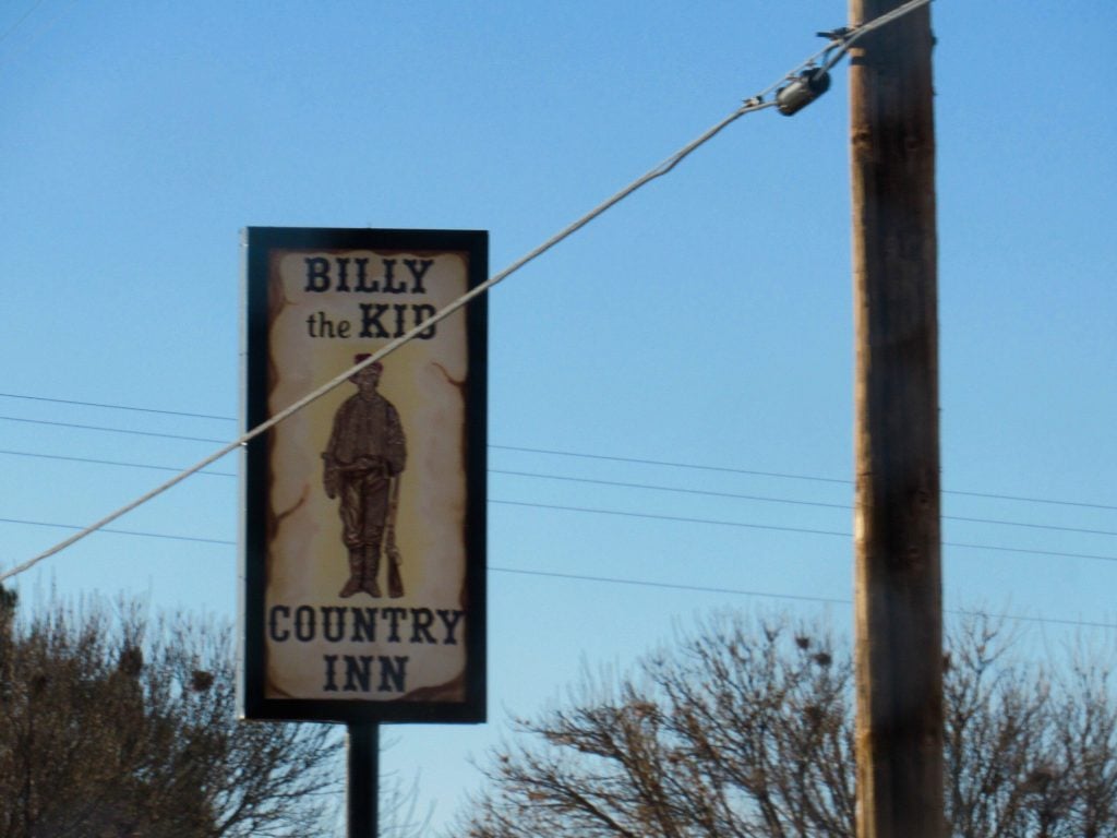 Billy the kid sign.
