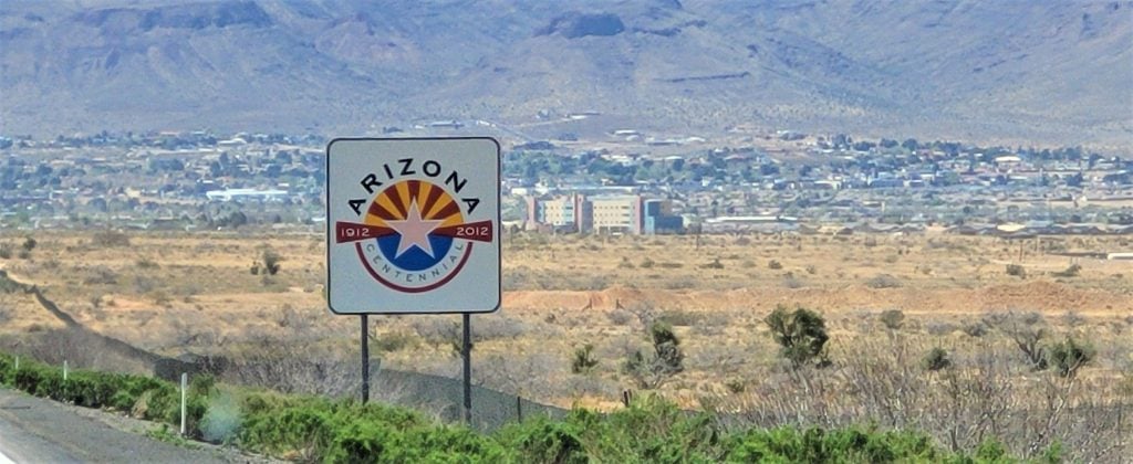 Arizona driving sign.