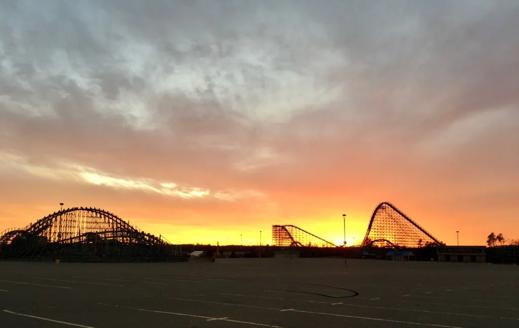 Rollercoaster in Dells, Wisconsin.