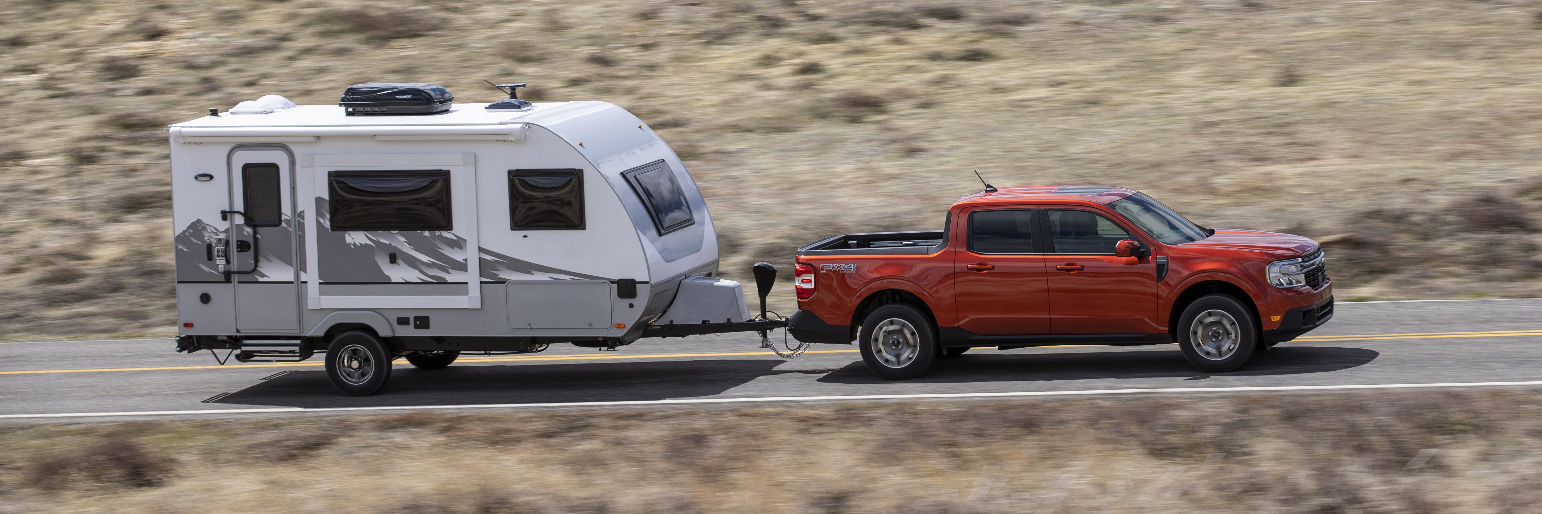 Can the 2022 Ford Maverick Tow a Camper Trailer? Drivin' & Vibin'