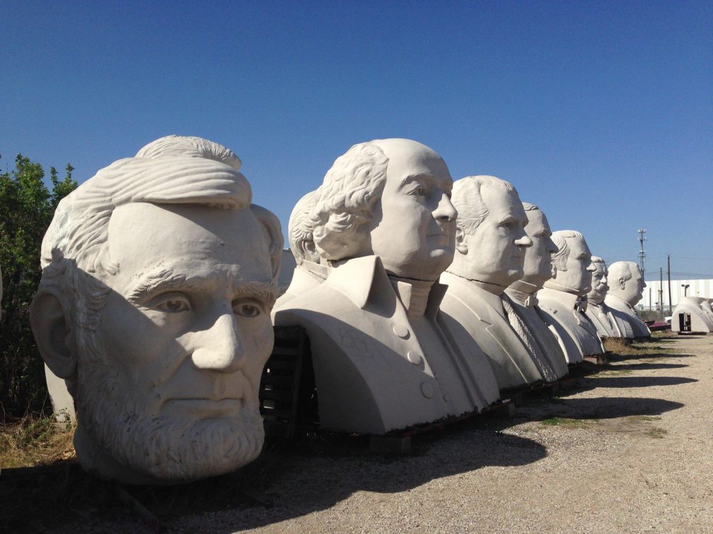 busts of presidents