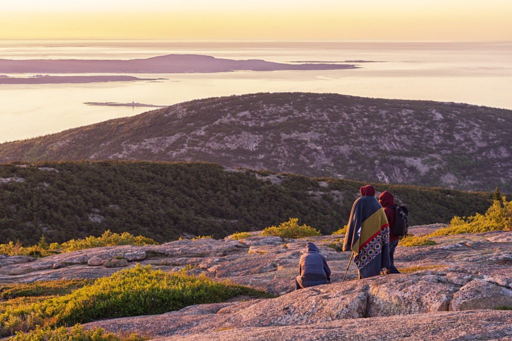 Hikers in Acadia National Park