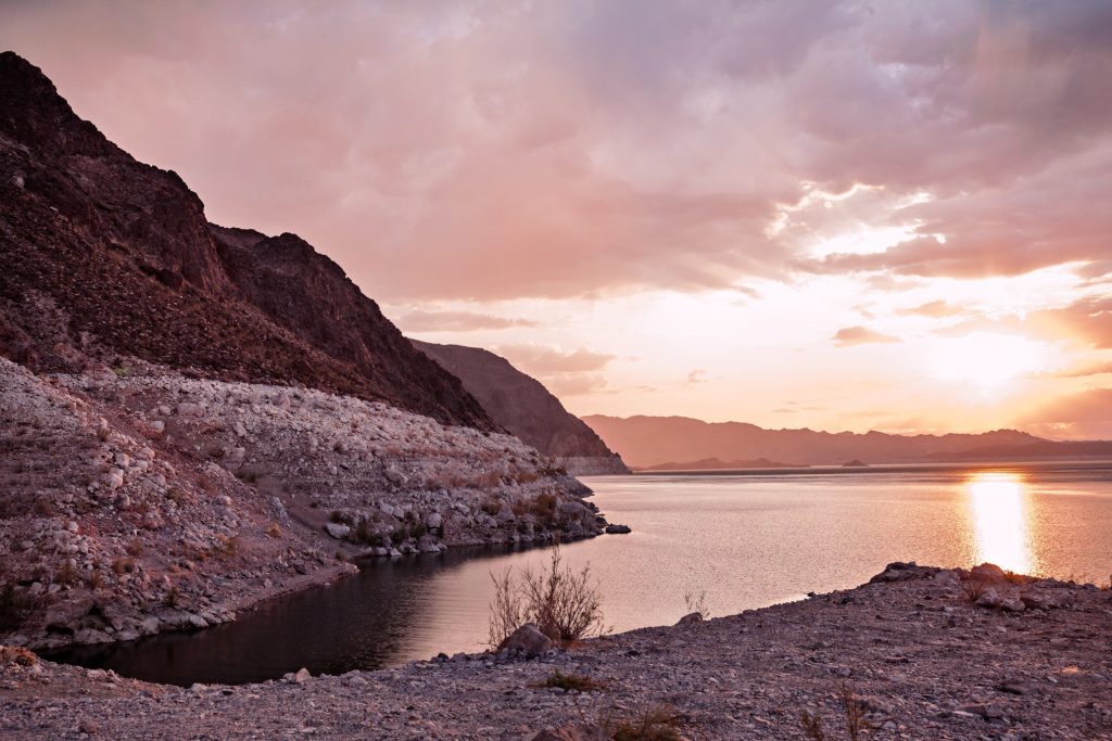 Lake Mead at sunset