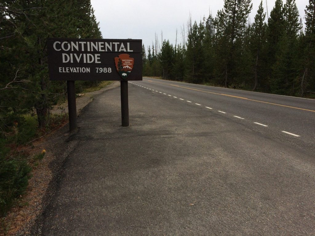 Continental Divide Sign
