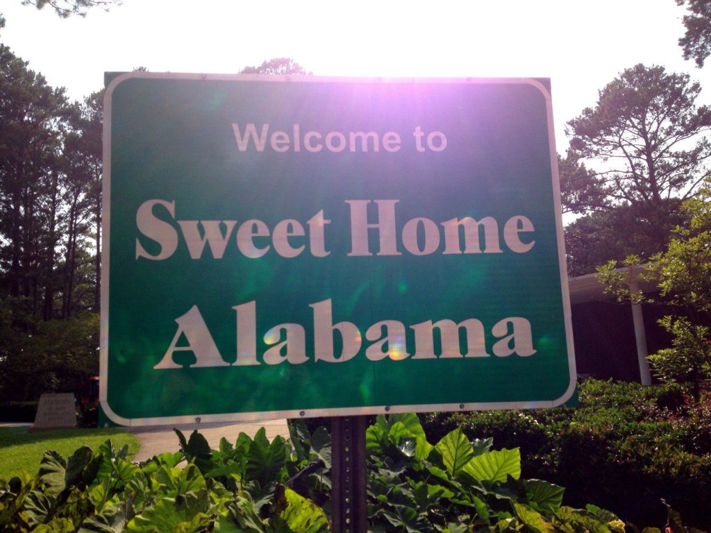 Sweet Home Alabama sign