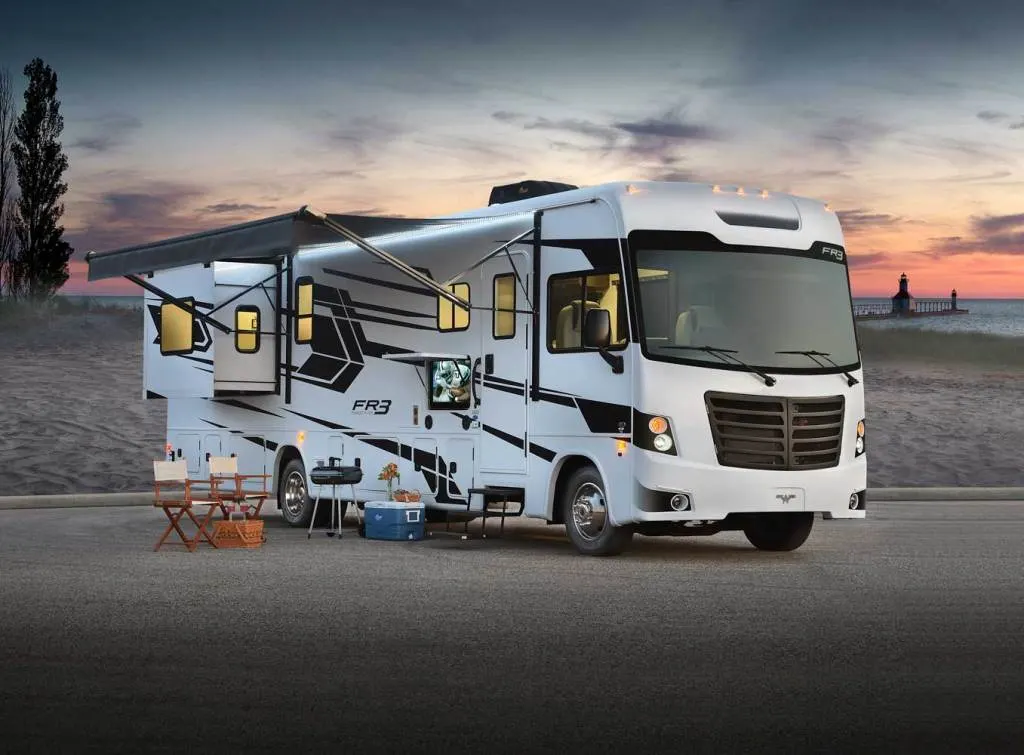 Exterior of the Forest River FR3 34DS product shot from company website