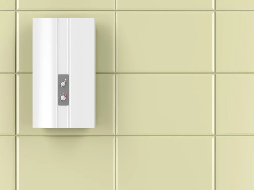 Wall hanging tankless water heater