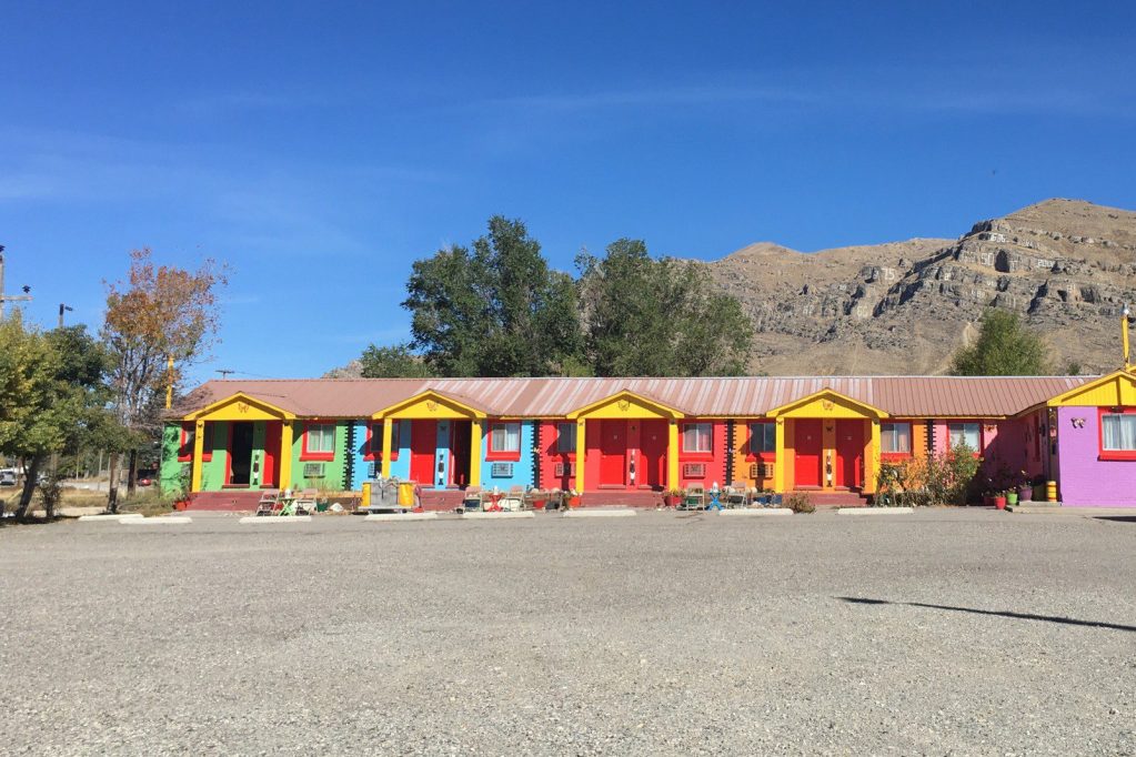 Colorful motel in Arco, Idaho