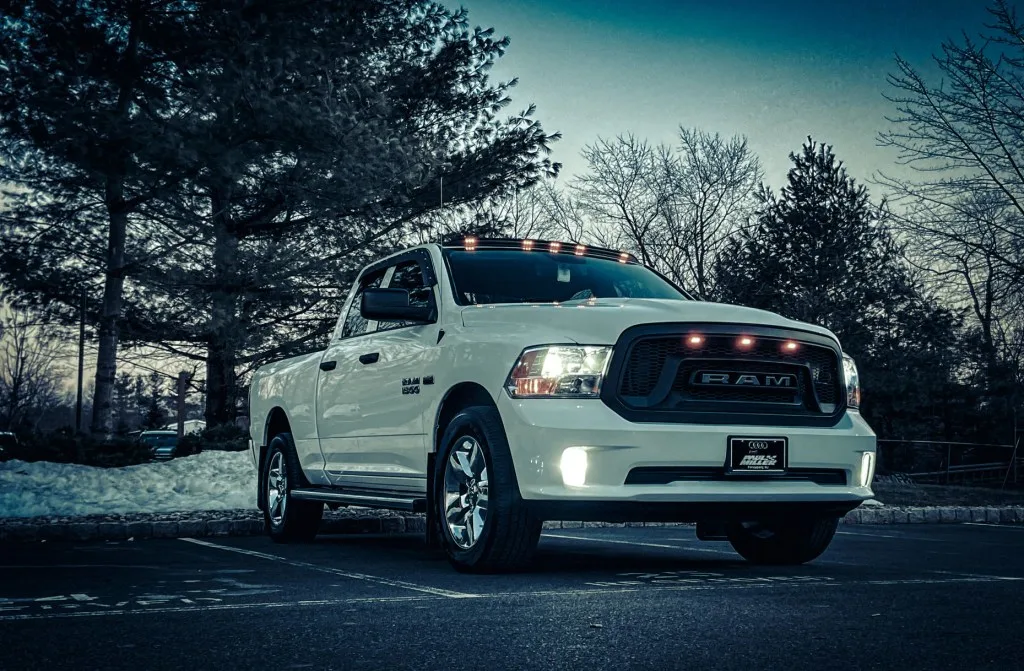 RAM truck with lights installed