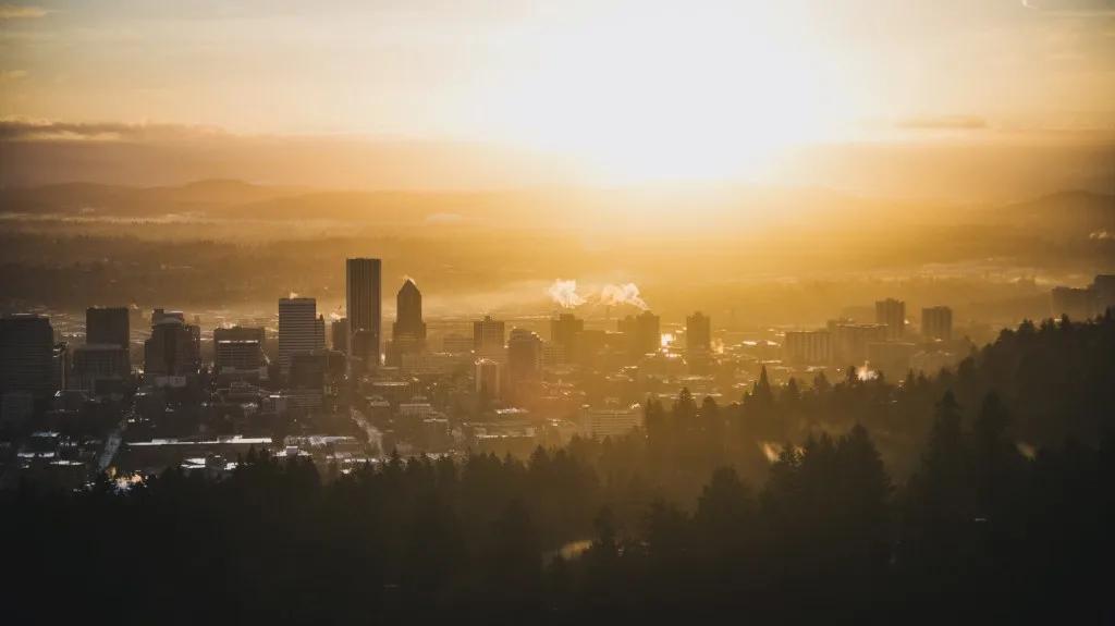 Skyline view of Portland, Oregon