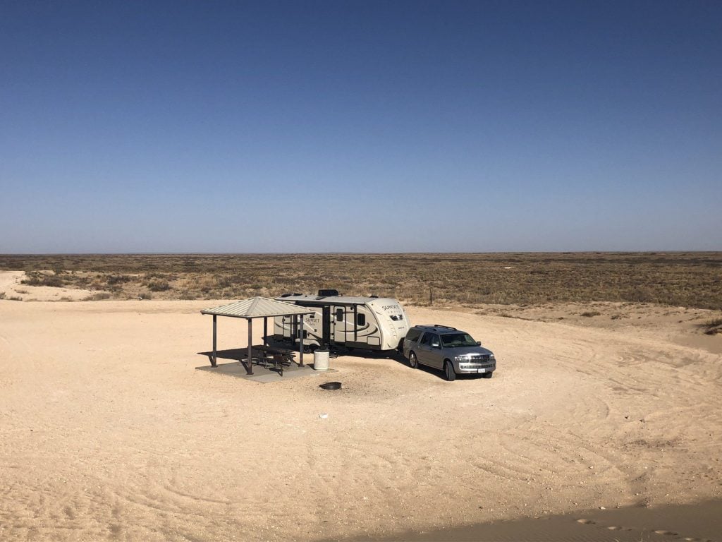 RVing in desert 