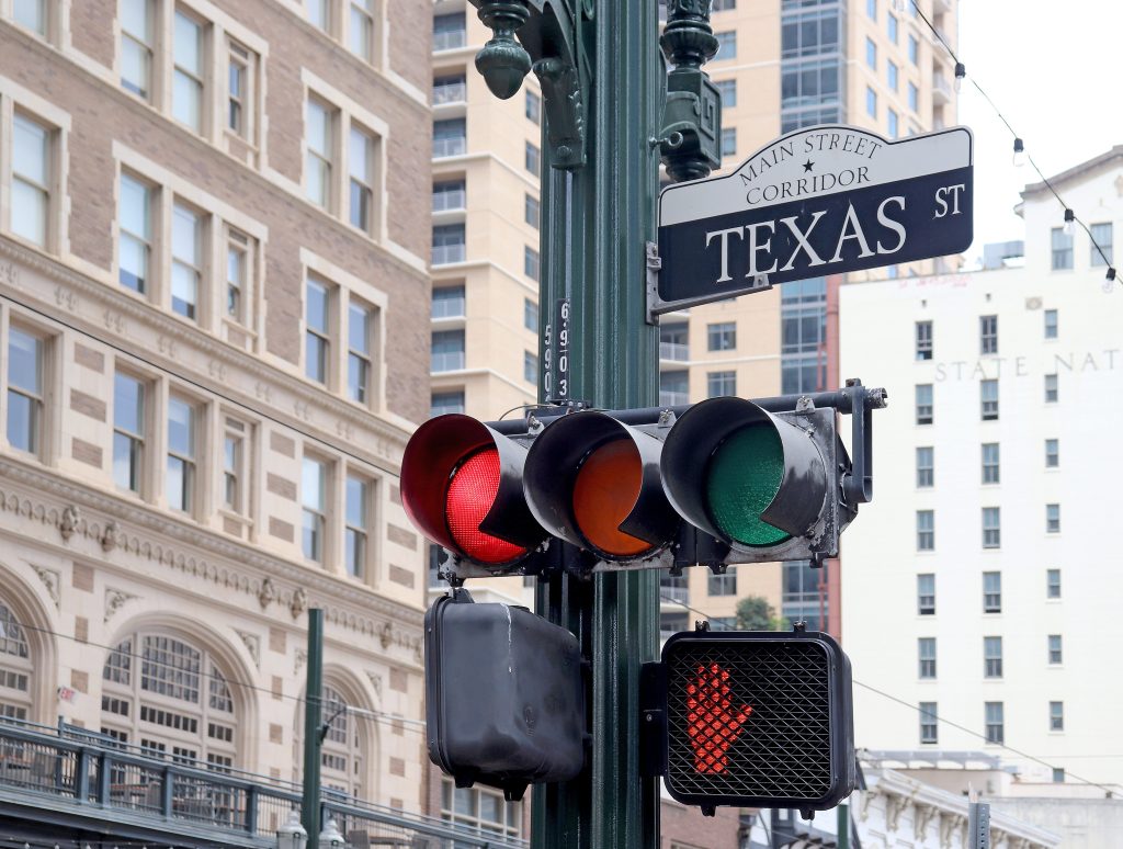 Texas St. street sign