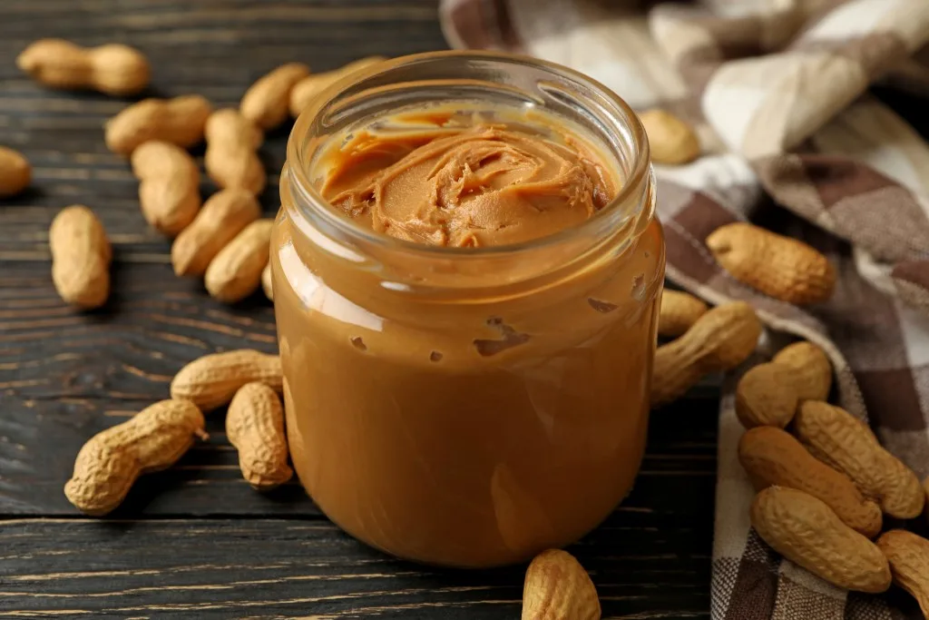 Jar of peanut butter