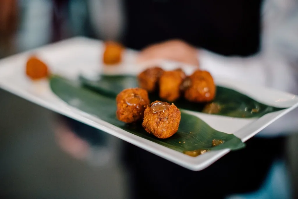 Hushpuppies on a tray