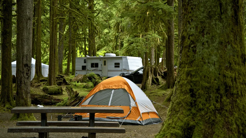 Tent and RV camping