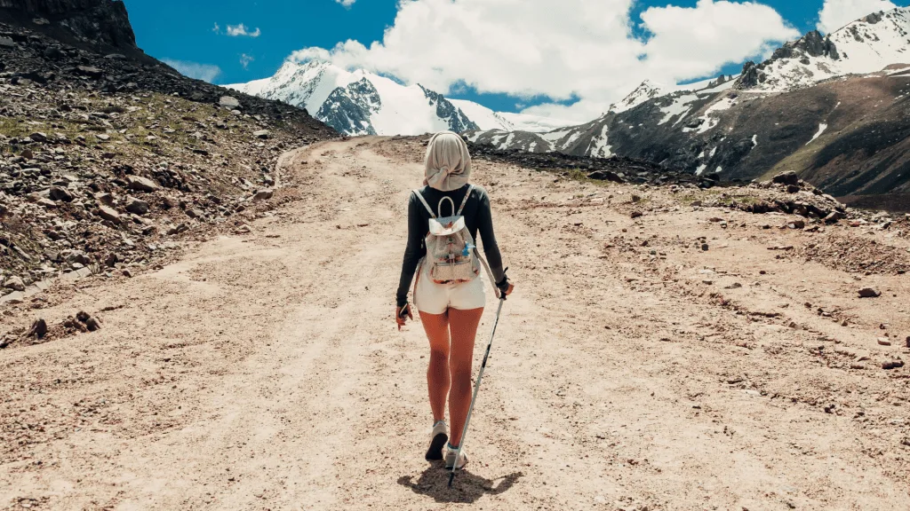 Woman hiking 