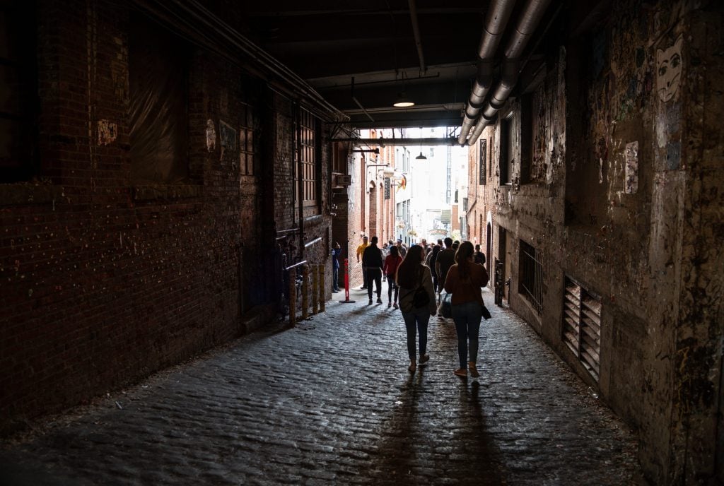 Dark alleyway in Seattle
