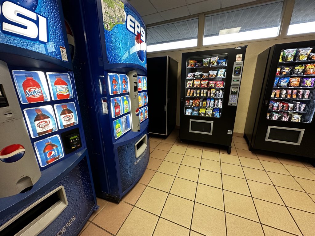 vending machines at an Alabama interstate rest stop