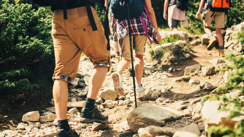 Hikers in Guadalupe Mountains National Park