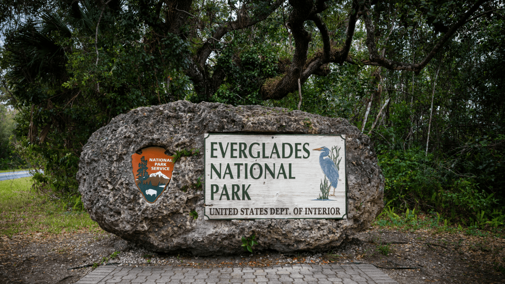 Everglades National Park sign