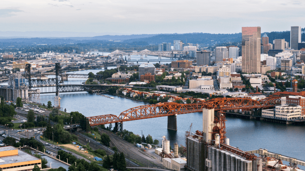 View of Portland, Oregon