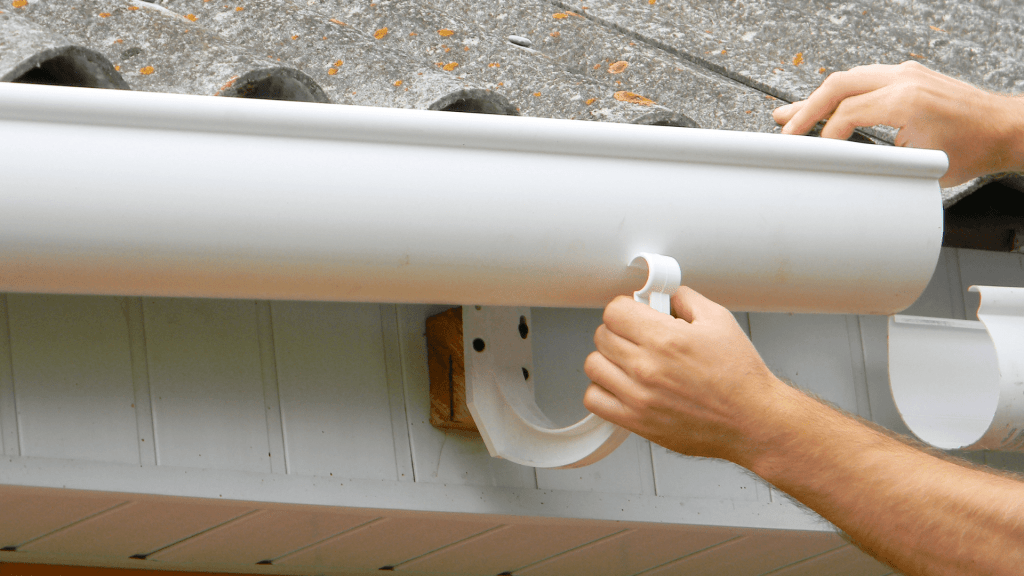 Attaching new gutters