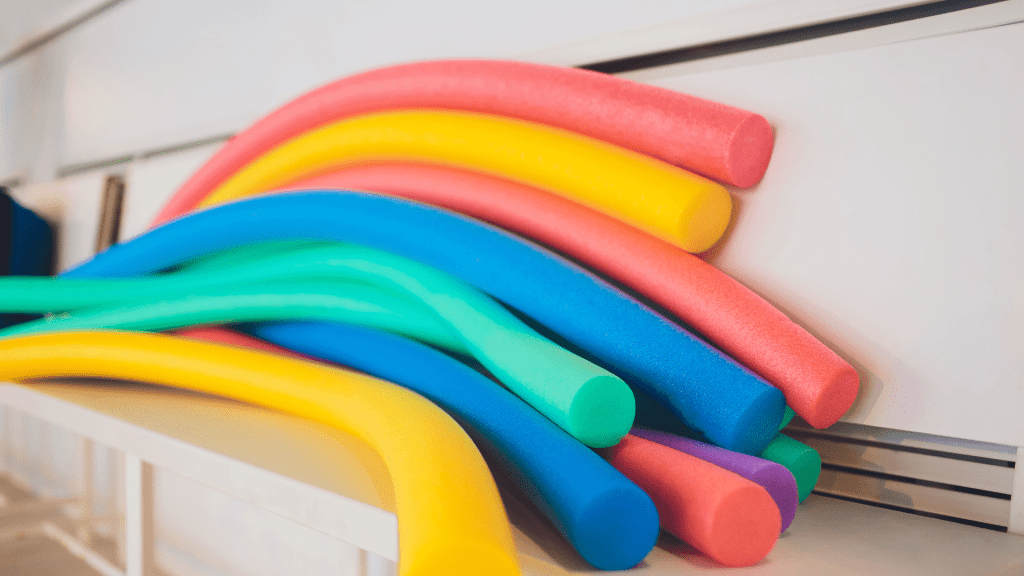 Pile of pool noodles