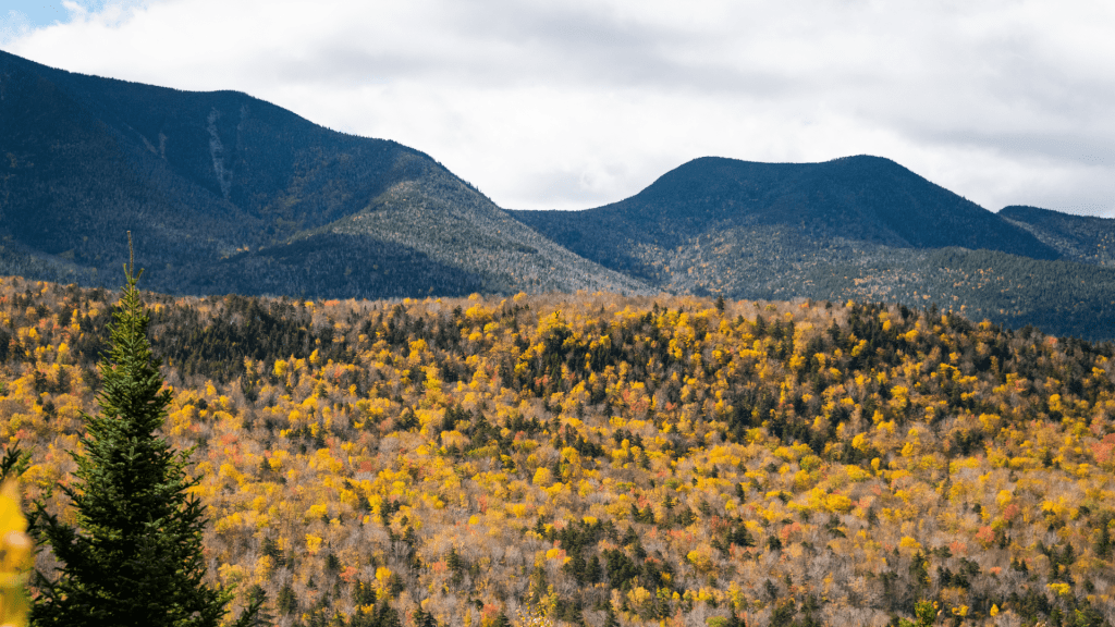 White Mountains New Hampshire in the fall