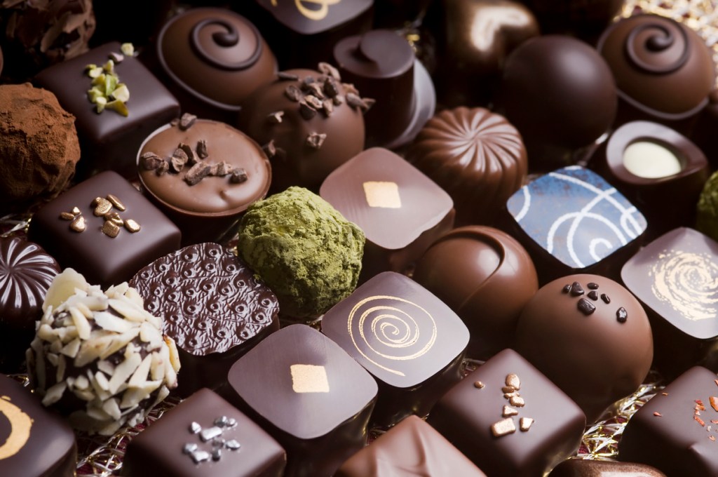 An assortment of truffles like you might find at a chocolate festival