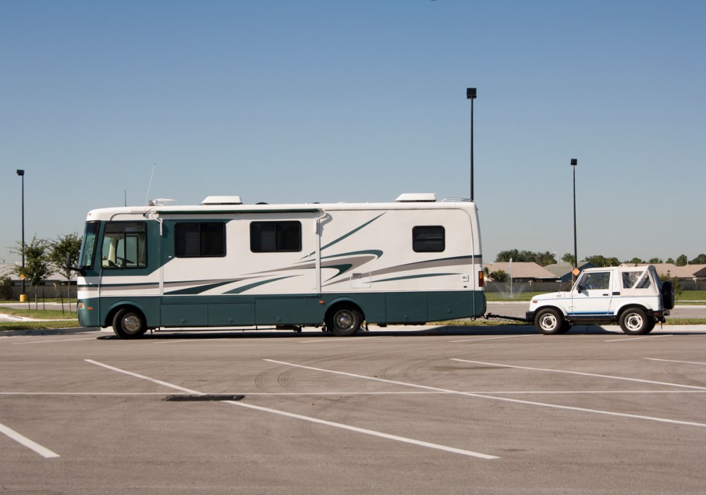 Boondocking overnighter camper like you might see at the Pearl, Mississippi, Bass Pro Shops.