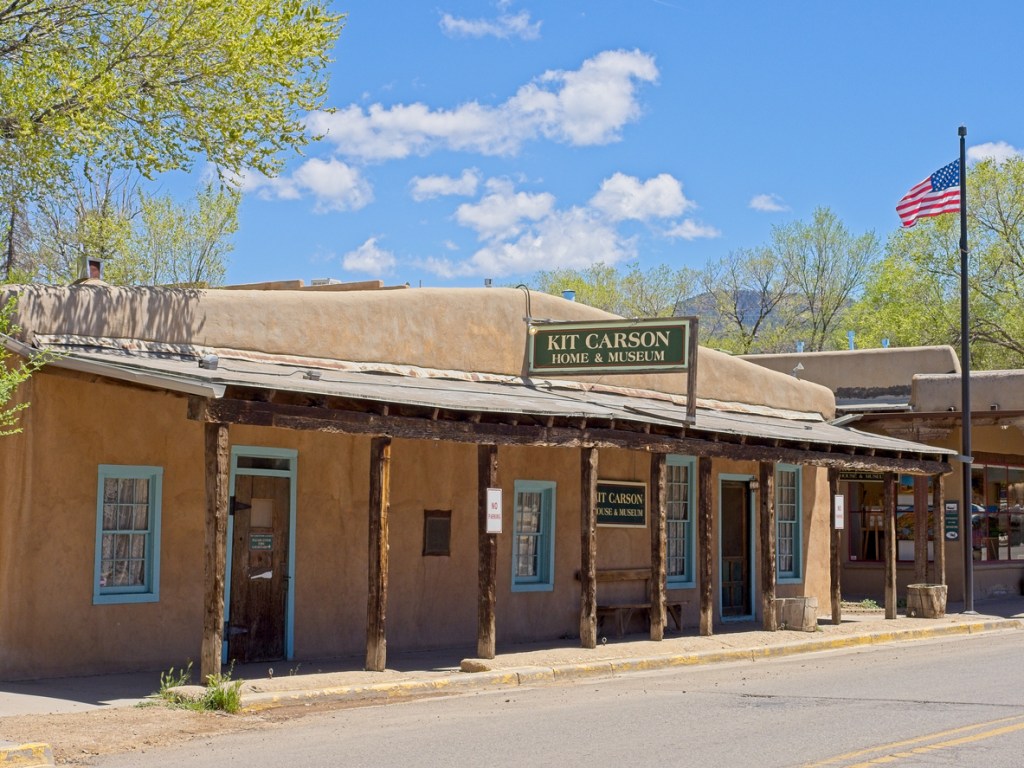 A photo of the Kit Carson museum in Taos