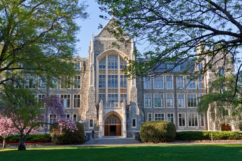 Several movies have filmed at Georgetown University, Washington DC