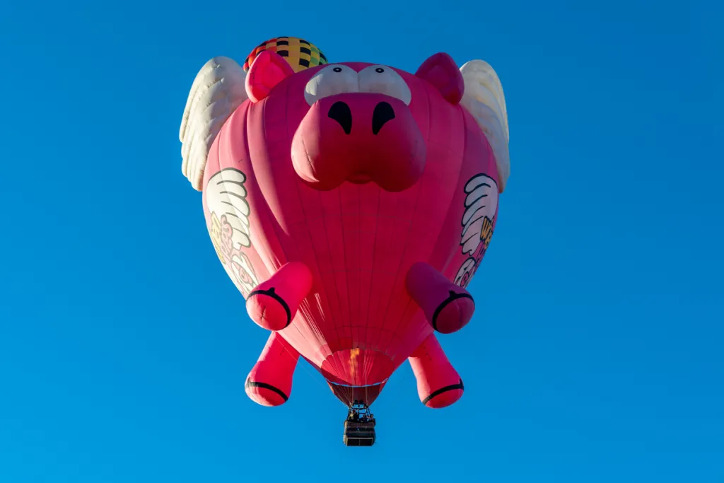 Flying Pig at the Hot Air Balloon Fiesta in Albuquerque.