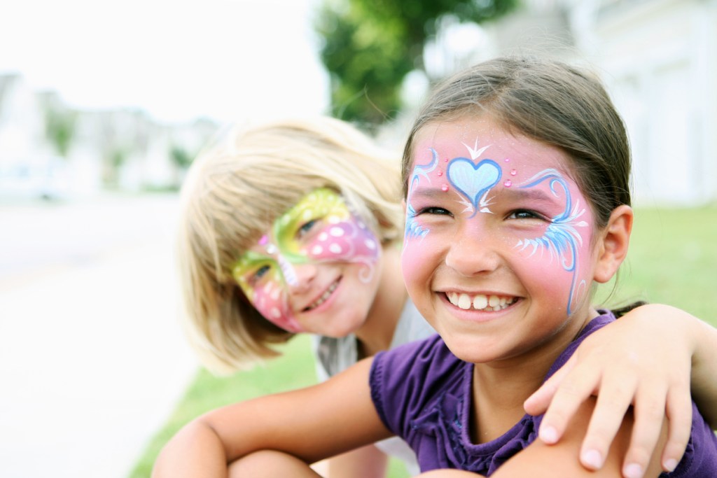 A photo of two face painted girls. Kids and teens will enjoy tons of activities catered to them at Artscape.