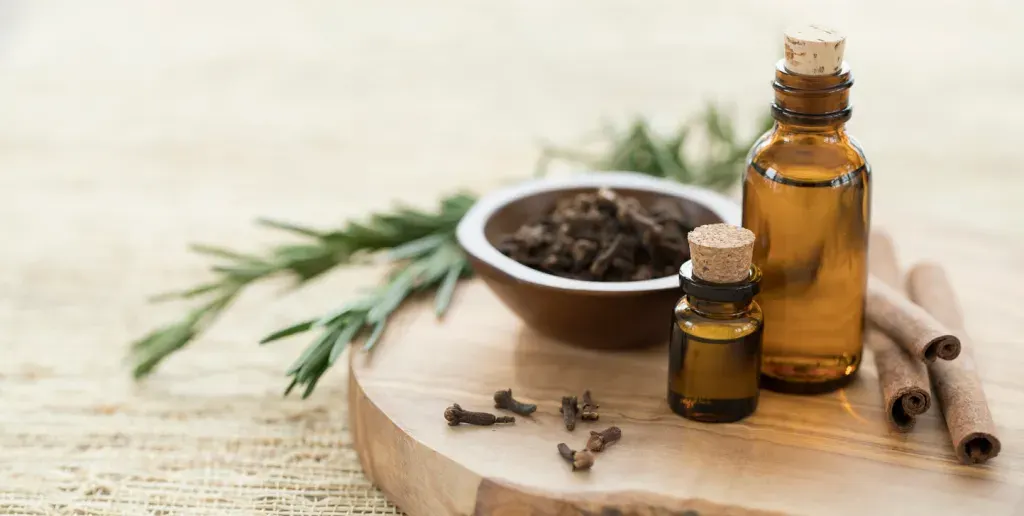 Essential oils can help cover a smelly trash bin