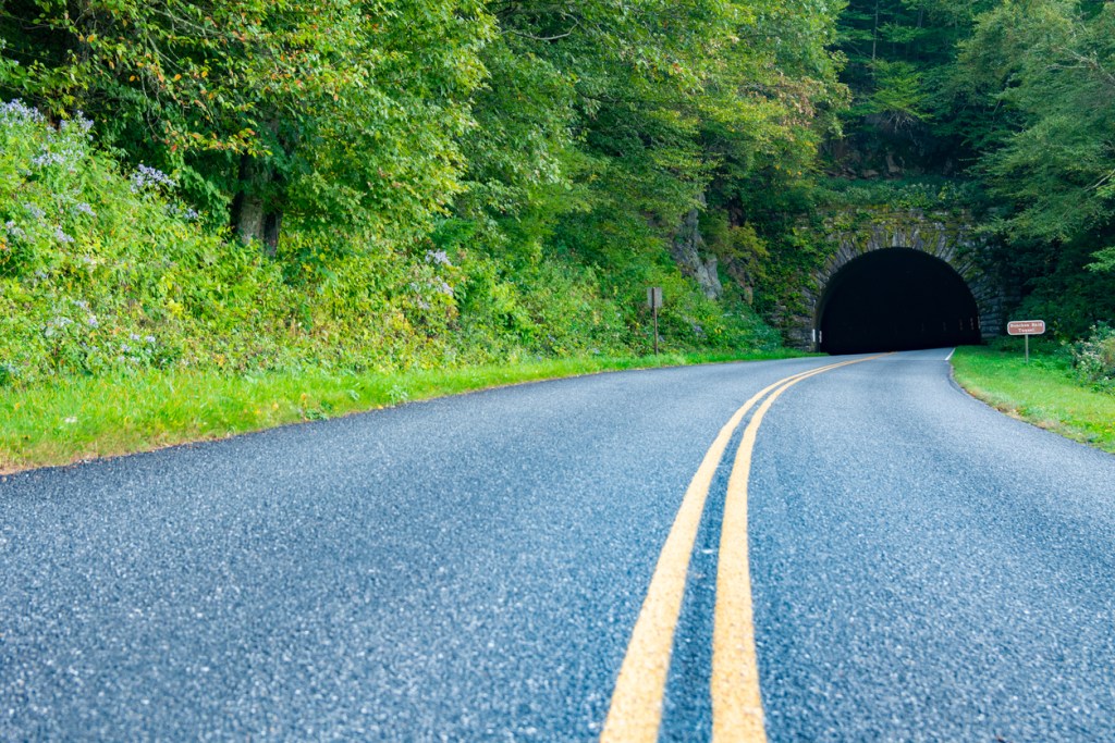 The Road to Nowhere ends at an abandoned tunnel