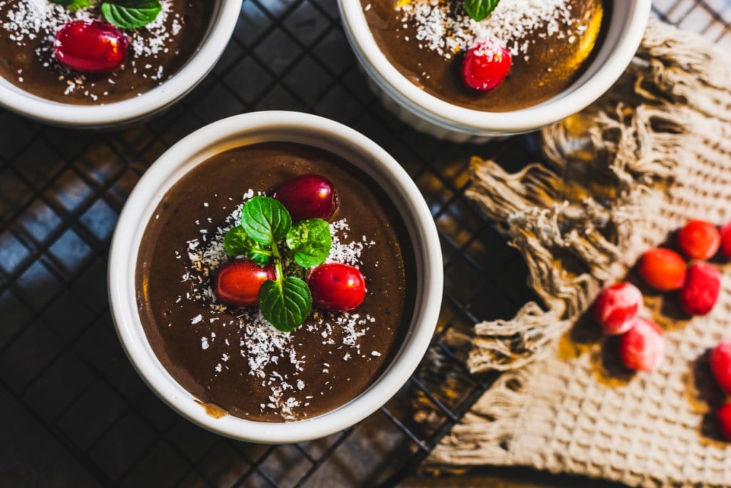 Festive chocolate pudding is a great holiday dessert!