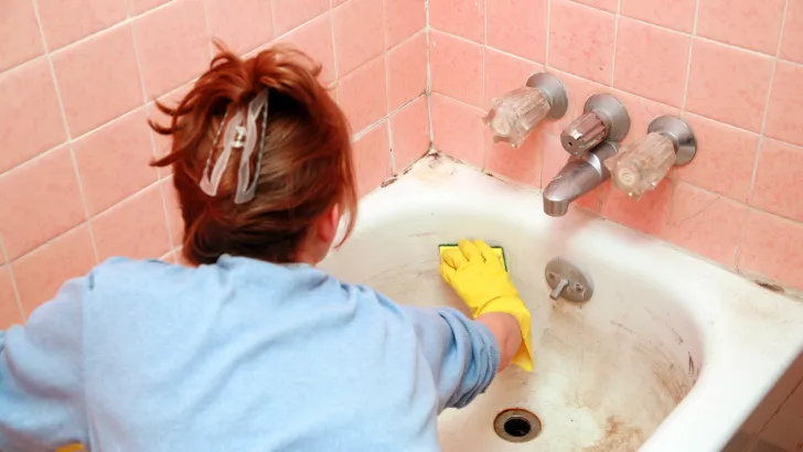 White vinegar and a little elbow grease can clean those hard water stains